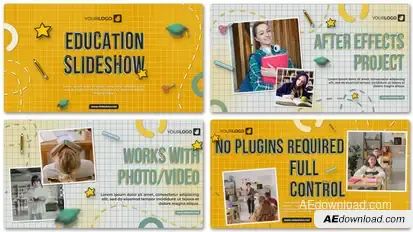 Education Slideshow Premiere Pro template preview
