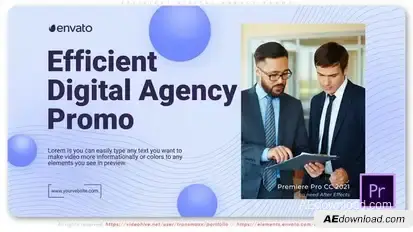 Efficient Digital Agency Promo Premiere Pro template preview