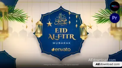 Eid Al-Fitr Intro | Eid Mubarak Opener 2.0 | MOGRT Premiere Pro template preview