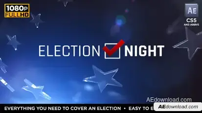 Election Night Video Displays template preview