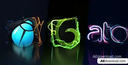 Electric logo intros Video Displays template preview