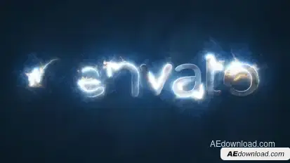 Electric Storm Light Logo Video Displays template preview