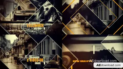 Elegance History Video Displays template preview