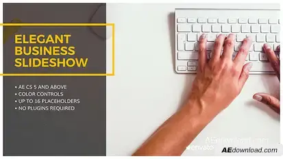Elegant Business Slideshow Video Displays template preview