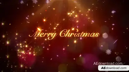 Elegant Christmas Wishes Video Displays template preview