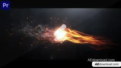 Elegant Flame Logo for Premiere Pro Premiere Pro template preview