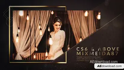 Elegant Gold Video Displays template preview