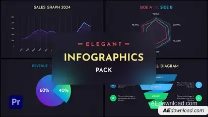 Elegant Infographics Vol.1 for Premiere Pro Premiere Pro template preview
