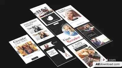 Elegant Instagram Story Video Displays template preview