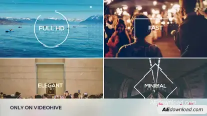 Elegant Intro Video Displays template preview