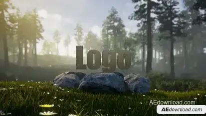 Elegant Natural Logo Video Displays template preview