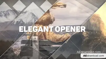 Elegant Opener Video Displays template preview
