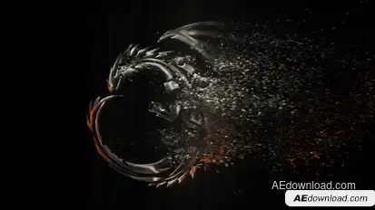 Elegant Particle Logo Video Displays template preview