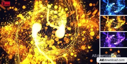 Elegant Particles Video Displays template preview