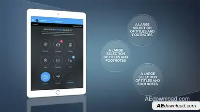 Elegant Tablet Presentation Pack Video Displays template preview