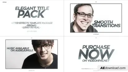 Elegant Title Pack Video Displays template preview