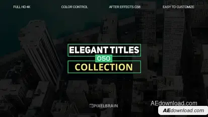 Elegant Titles Video Displays template preview