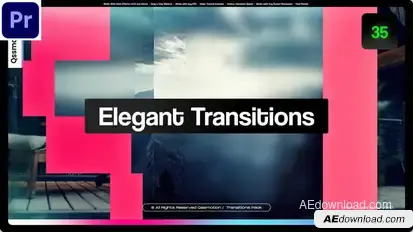 Elegant Transitions For Premiere Pro Premiere Pro template preview