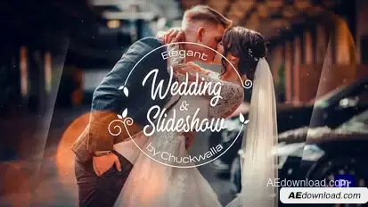 Elegant Wedding Slideshow Premiere Pro template preview