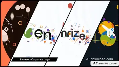 Elements Corporate Logo Video Displays template preview