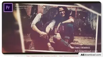 Emotional Memories Photos Premiere Pro template preview
