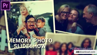 Emotional Memory Photo Slideshow MOGRT for Premier Pro Premiere Pro template preview