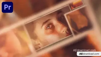 Emotional Vintage Slideshow Premiere Pro template preview