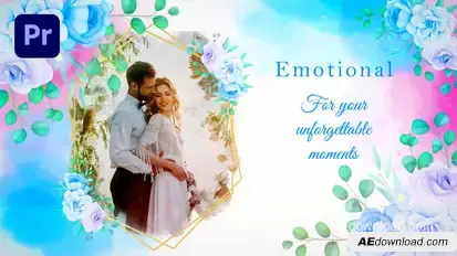 Emotional Wedding Slideshow (MOGRT) Premiere Pro template preview