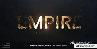 Empire Logo Reveal Video Displays template preview