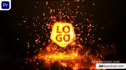 Energetic Logo Animation V.2 Premiere Pro template preview