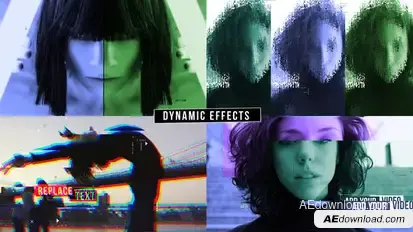 Energetic Music Video Video Displays template preview