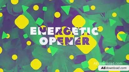 Energetic Opener Video Displays template preview