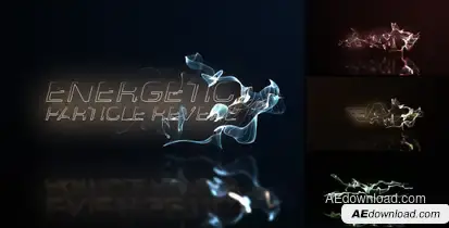 Energetic Particle Reveal Video Displays template preview