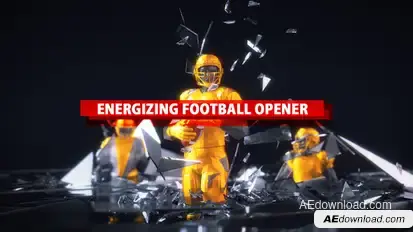 Energizing Football Opener Video Displays template preview