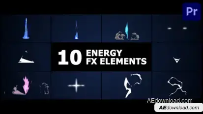Energy Elements | Premiere Pro MOGRT Premiere Pro template preview