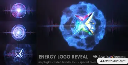 Energy Logo Reveal Video Displays template preview