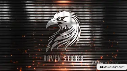 Epic 3D Metal Logo Video Displays template preview