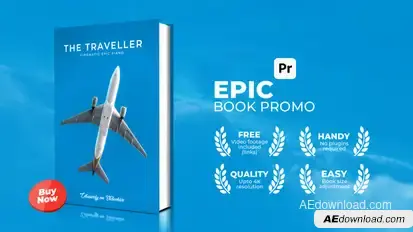 Epic Book Promo for Premiere Pro Premiere Pro template preview
