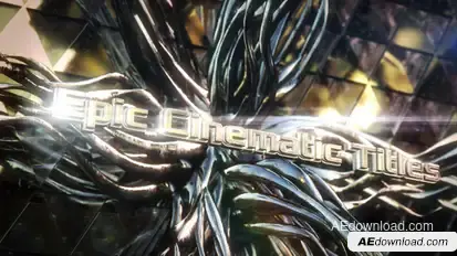 Epic Cinematic Titles Video Displays template preview