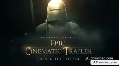 Epic Cinematic Trailer Video Displays template preview