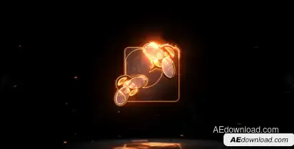 Epic Fire Logo Video Displays template preview