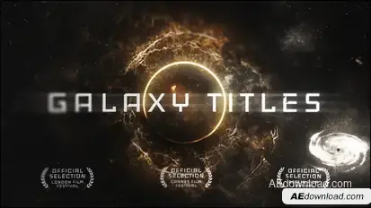 Epic Galaxy Titles Video Displays template preview