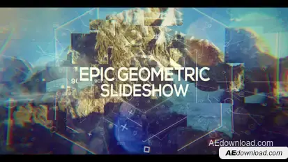 Epic Geometric Slideshow Video Displays template preview