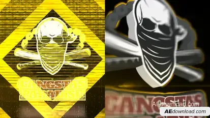 Epic Glitch Logo Reveal Video Displays template preview
