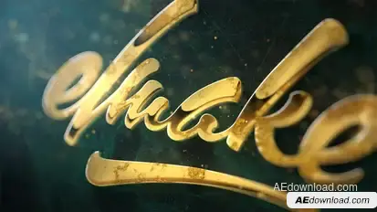 Epic Golden Logo Video Displays template preview