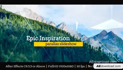 Epic Inspiration Parallax Slideshow Video Displays template preview