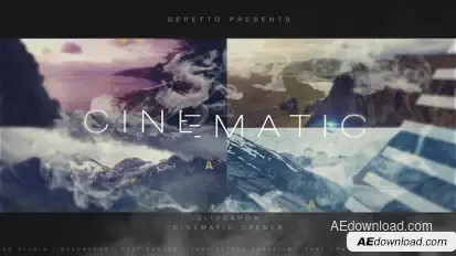 Epic Opener Cinematic Slideshow Video Displays template preview