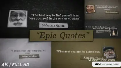 Epic Quotes Video Displays template preview