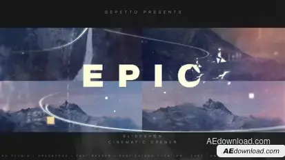 Epic Slideshow I Cinematic Opener Video Displays template preview