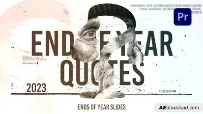 Epic Smoke Slides: Goodbye Old Year Premiere Pro template preview
